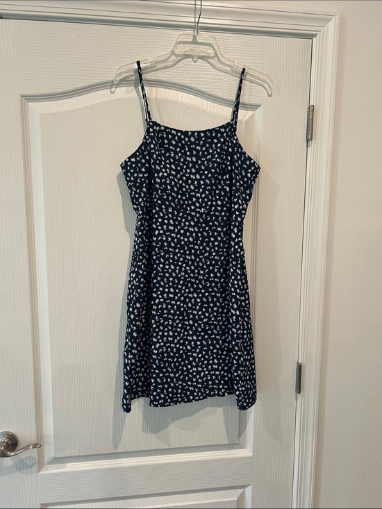 love sadie Dresses & Skirts - Navy Mini Slip Dress with White Floral Print